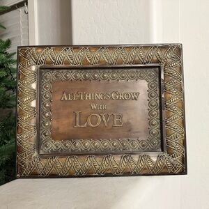 Decorative Bronze Frame with Inspirational Quote